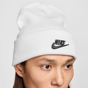 Nike Peak Futura Beanie Hat White/Black HF0186-100